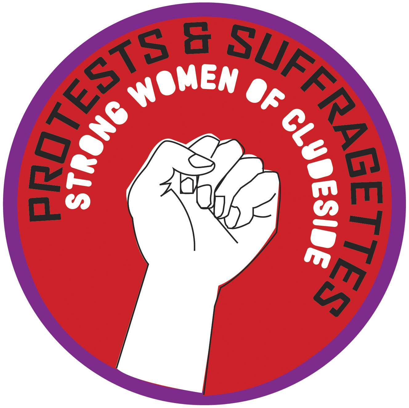 Protests and Suffragettes CIC logo